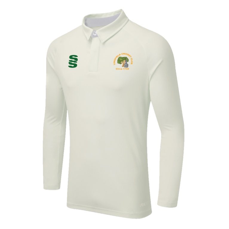 DUAL LONG SLEEVE CRICKET SHIRT (WOMENS)-Ivory