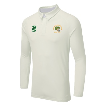 DUAL LONG SLEEVE CRICKET SHIRT (WOMENS)-Ivory